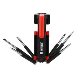 8 Screwdrivers in 1 Tool LED Torch Flashlight Useful Repair Tool