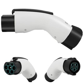 JESWO Genérico para BYD Adaptador Tipo 1 a GBT (Autos con Conector de China como BYD, JAC, Geely), Adaptador de Cargador EV de 32 A y 7 KW, Accesorios para Auto BYD, Accesorios Coche Eléctrico