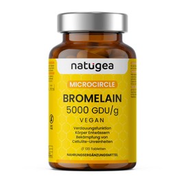 Bromelain hochdosiert. 10.000 F.P.I./g echt - 120 Tabletten - Detox Entwässerung Starke Anti-Cellulite - Die natürliche Lösung Für Eine unsichtbare Silhouette und straffe Beine