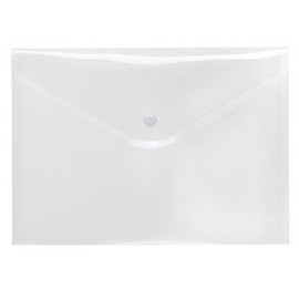 Transparent Pockets/Envelopes A5 Landscape Clear Pack of 10 with Press Button