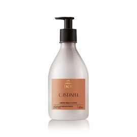 Natura EKOS Castanha Polpa para el Cuerpo, Accin Anti Resequedad, Vegana, con Aceite de Castaa, 400ml                                                 