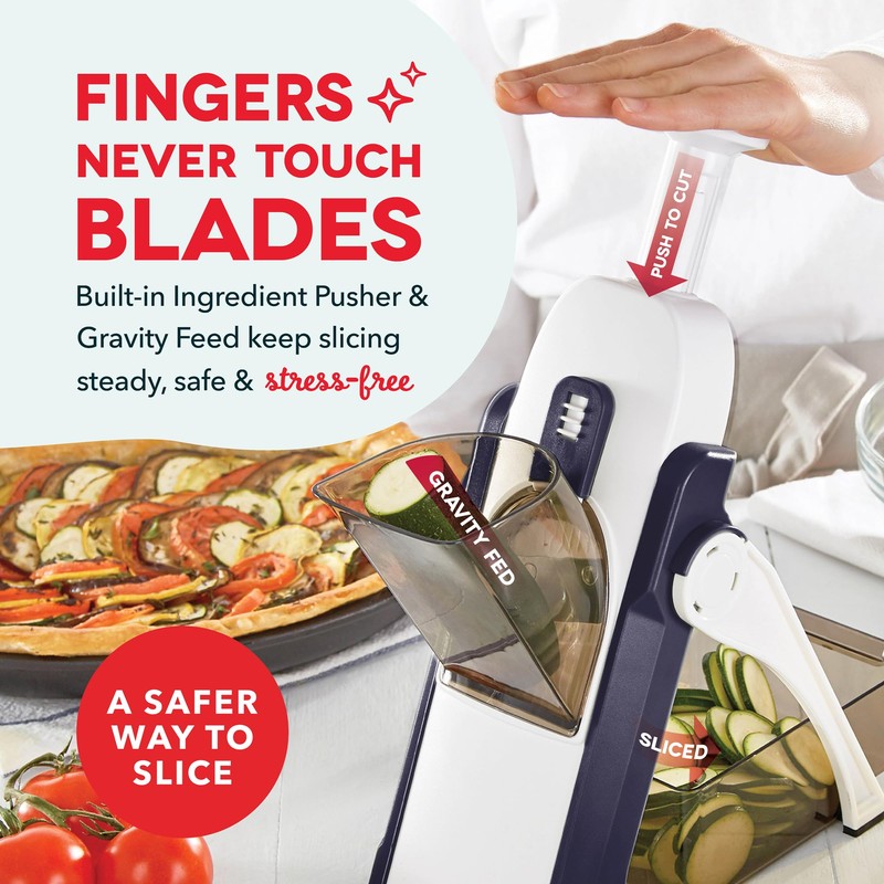 DASH Safe Slice Mandoline for Vegetables, Meal Prep & More