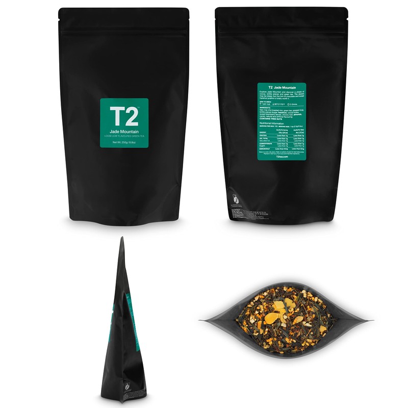T2 Jade Mountain Loose Leaf Green Tea in Resealable Foil
