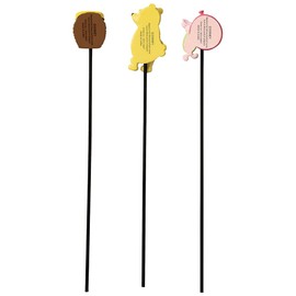 Setokraft Pick 3 Piece Set Classic Pooh Flower Beds Potted Plants Bouquet Decoration: Pooh: 3.4W x 2L x 28H (Character 6.6H) Piglet: 3.8W 1.4L x 28H (Character 4.7H) Pot: 3.4W x 2L x 28H (Character 3.4H) Unit: cm