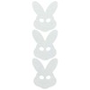 LiteMark Reflective White 2 Inch Bunny Sticker Decals for Hard