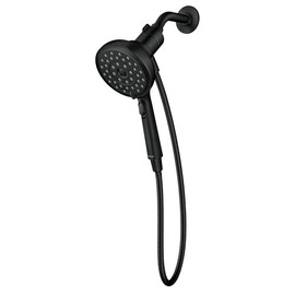 Moen Verso Eco-Performance Handshower, Detachable Round Shower Head with Magnetix Docking System, 60" Hose, Matte Black, 220H2EPBL