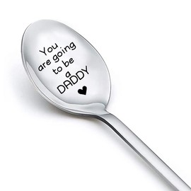 Gift for New Dad Daddy Spoon - You Are Going To Be a Daddy Spoons for New Father Daddy To Be Gifts from Wife Pregnancy Announcement Gift for Husband Father's Day Gifts for New Dads Father To Be Gift
