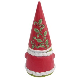 Enesco Jim Shore Dr. Seuss The Grinch Gnome with Who Hash Figurine, 8 Inch, Multicolor, 8 in H x 3.625 in W x 4 in L