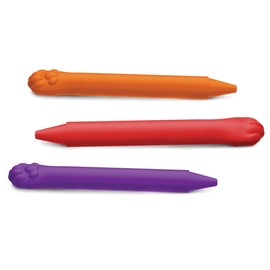Fred & Friends Fred Zoodlers - Juego de 6 crayolas, 6 Piezas, Gato, 1, 6