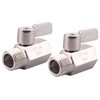DERNORD 1/2" Stainless Mini Ball Valve Female x Male NPT