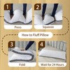 WhatsBedding Memory Foam Body Pillow with Removable Pillowcase-Fluffy Body Pillows