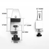 Namvo2 PCS Desk Divider Clamp Screen Partition Clip Adjustable Desktop