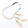 KINFENE Women Boho Style Festival Feather Headband Hippie Weave Hairband