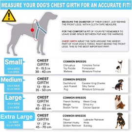 JUSTGIFT Step in No Pull Dog Harness, Free Upgrade Ultra Durable Dog Rope Leash Harness Nylon (2-in-1) Non-Slip Adjustable, Easy Control Handle, Strong Metal, Vest Harness for Puppy Dog - Red M