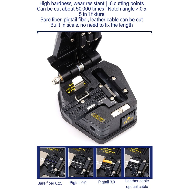 Fiber Cleaver Tool Kit Optical Cutter High Accuracy Cold Welding
