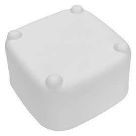 Trade One Tabletop Trash Can, White, Approx. 6.4 x 6.3 x 3.7 inches (16.3 x 16.0 x 9.5 cm), With Lid, One-Touch Office, Desk, Compact, Simple