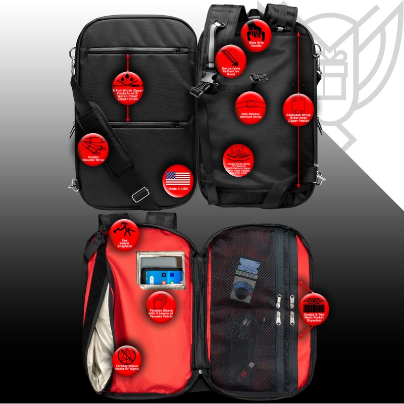 Xtreme Sight Line ~ FLEX Faraday Bag for Laptops, Tablets,