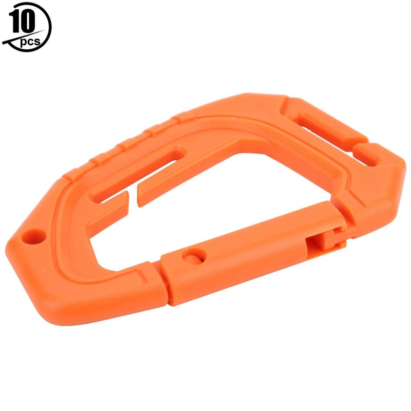 Demeras Climbing Carabiner Tactical Carabiner Clip 10PCS High Strength D-Ring
