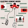 Cement Mixer, 110V Handheld Electric Concrete Mixer with 6 Adjustable