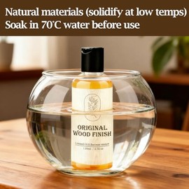 4.3 oz. Premium Original Wood Finish, Linseed Oil & Beeswax Blend, Linseed Oil for Wood Non-Toxic, Long-Lasting Protective Finish for All Woodwork Projects, Ideal for Use