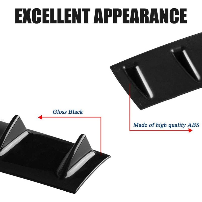 RULLINE 33.5" x5.2" Universal Rear Bumper Lip Diffuser Car Rear