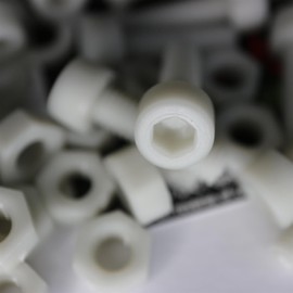 50 x Glass Filled Reinforced, Super Nylon Socket Head, M6 x 20mm Plastic Nuts and Bolts, Washers, (15/64 x 25/32 in)