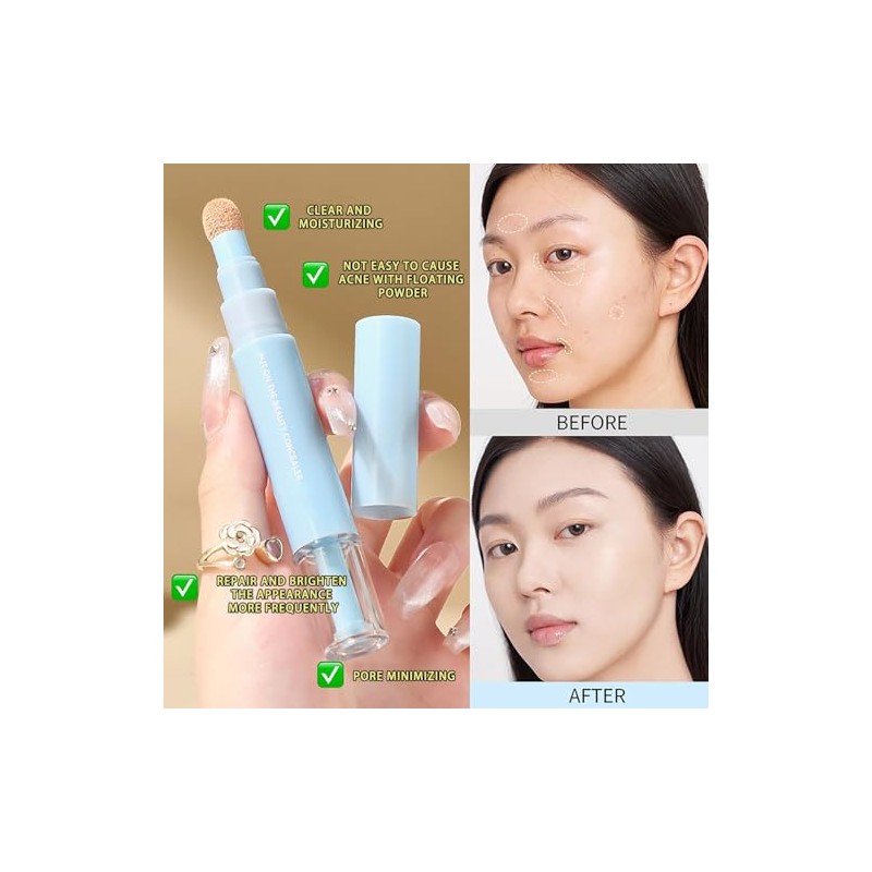 Corrector Líquido para Ojos con Doble Acción, Diseñado Específicamente para