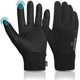 WESTWOOD FOX Kids Winter Thermal Cycling Gloves Boys Girls Flexible Grip Touchscreen Cycling Bike Gloves for Children Outdoor Sports Running Ski Football Anti-slip Lightweight Mitts (S)