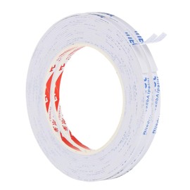 Coehaopike 2 Rolls 5m/16.4ft Sealing Foam Tape, 1mm Thick Single Sided Weather Stripping Door Furniture Seal Strip for Window Pipes Insulation (White)