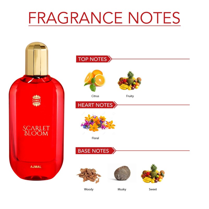 Scarlet Bloom by Ajmal for Women - 3.4 oz EDP