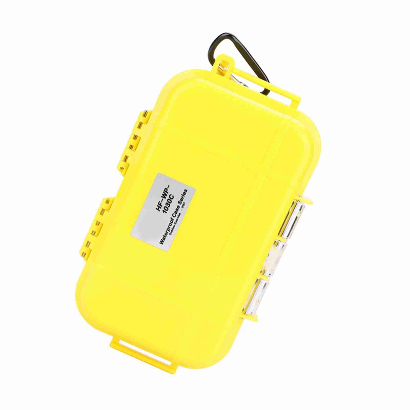 Outdoor Survival Shockproof Waterproof Storage Case Airtight Carry Box Container(Yellow)