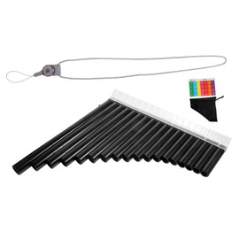 BIUDECO 18-Pipe C Key Pan Flute Professional Educational Musical Instrument for Beginners Portable Wind Instrument Carrying Bag