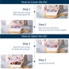Ceramic Food Storage Containers with Lids, Meal Prep Containers Reusable,