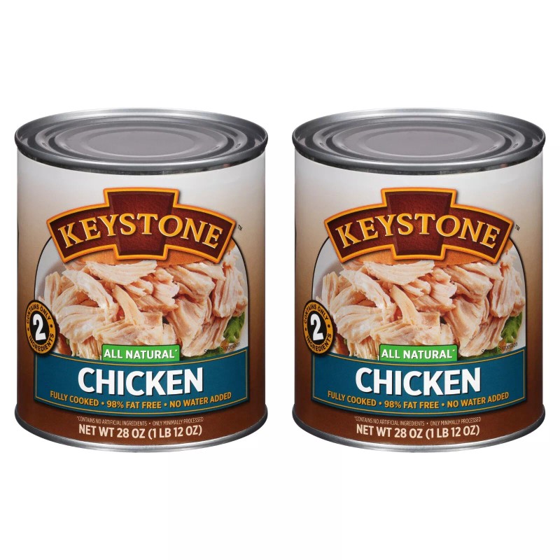 Keystone 2 Cans- Keystone All Natural Chicken 28 oz No