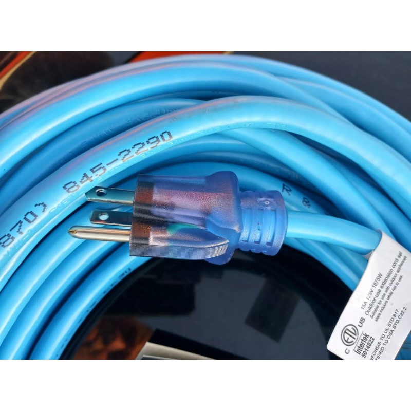 Prostar 100' Dual Lighted 12/3 Extension Cord D11712100bl