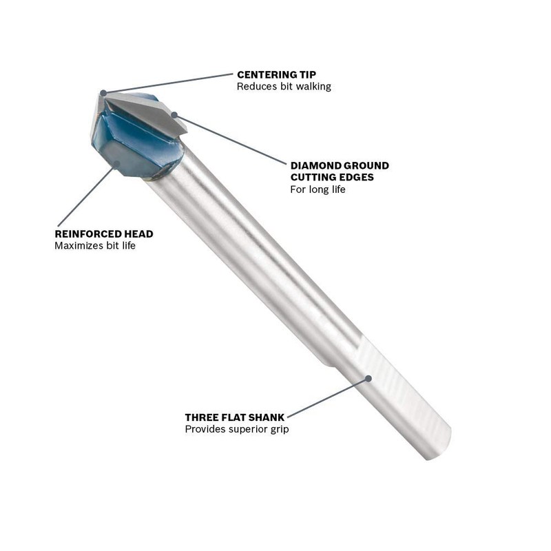BOSCH GT800 3/4inch Carbide Tipped Glass