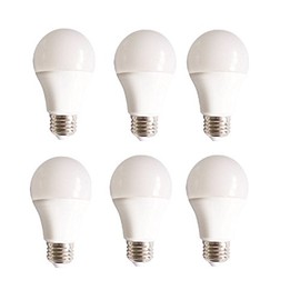Elitco Lighting A19LED801-6PK Household-Light-Bulbs LED A19, 3000K, 160°, CRI80, UL, 10W, 60W Equivalent, 15000HRS, LM800, Non-DIMMABLE, 3 Years Warranty, Input Voltage 120V 6 Pack