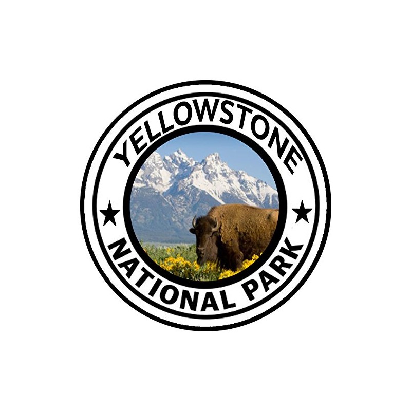 Rogue River Tactical Yellowstone National Park Sticker 5" Round Car