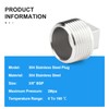 ERGAOBOY 2 Pcs 3/8" BSP Male Outer Square Thread Socket