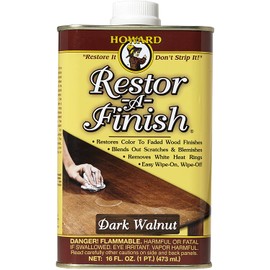 Howard Products RF6016 Restor-A-Finish, 16 oz, Dark Walnut