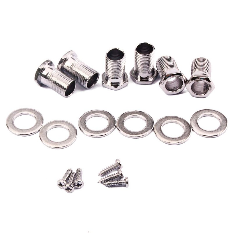 Alnicov 3L3R Enclosed Tuning Pegs Machine Head Tuners Amber Plastic