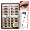 LASHVIEW Lash Extension Clusters Natural Look 70144 Lash bond and