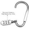 Travel Bag Luggage Security Locking Carabiner Padlock with 3 Digits
