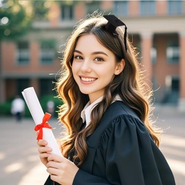 WRBAJIS Graduation Cap Hair Clips 2Pcs Mini Graduation Hat Hair Barrettes with Black Tassels Mortarboard Hair Pins Cute Hair Accessories for Graduates Graduation Party Favors