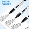 craftinova Black Ultra Fine Point Permanent Markers, Extra Fine Tip,