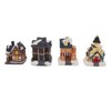 Lighted Christmas Village Sets with Figures Resin 80mah Exquisite Christmas