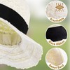 GNEGNI LIFE Straw Sun Hat Girls, Foldable Summer Beach Hat