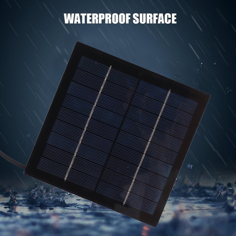 Portable Solar Fan 6W 6 Inches Solar USB Dual Powered
