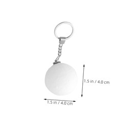 BESPORTBLE 2pcs Moon Keychain Decorative Ornament Delicate Hanging Pendant for Bag Decoration Novel Key Holder Compact Design for Keys Wallets and Phones