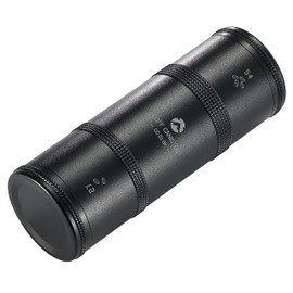 CAMPING MOON CC-51-BK Camping Coffee Canister, 2 Tiers, CNC Cutting Duralumin, Black Gear,